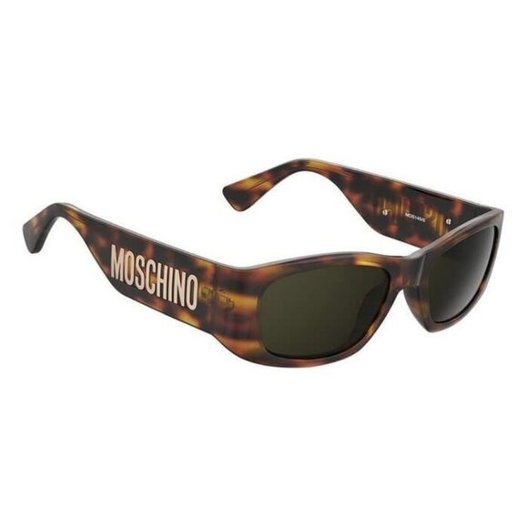 New MOSCHINO Havana Square MOS 145/S 05L 70 Sunglasses Women - Picture 3 of 4
